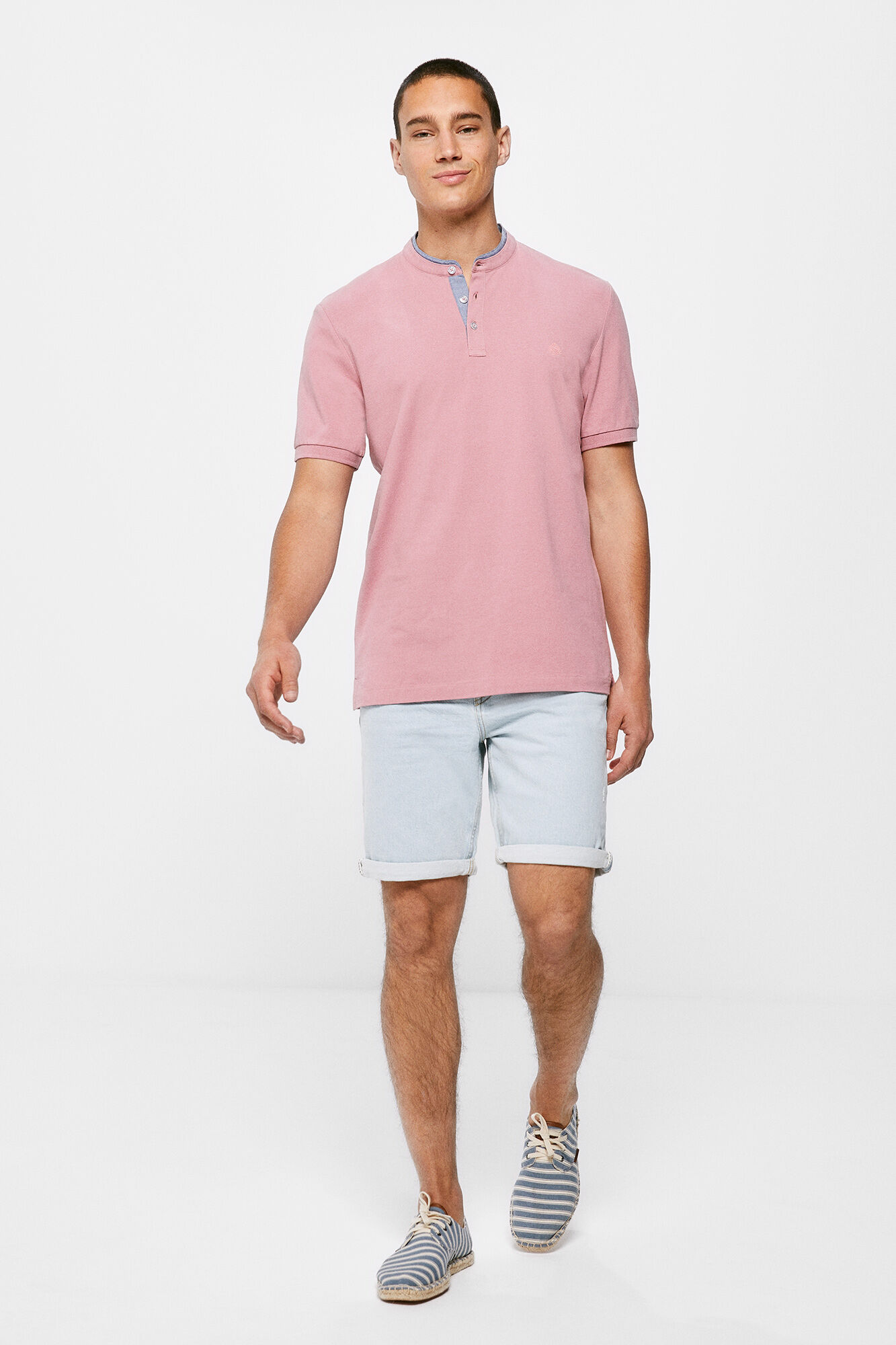 Camisa Polo Slim Mao - Lilás