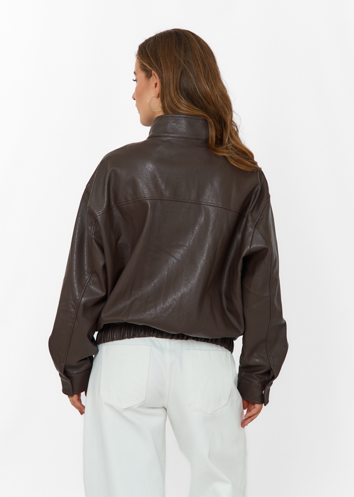 Annelijn bomber jacket choco bruin