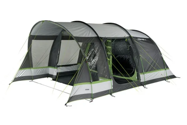 High Peak Garda 5.0, Camping, Tunneltelt, 5 person(er), Grøn, Lys grå