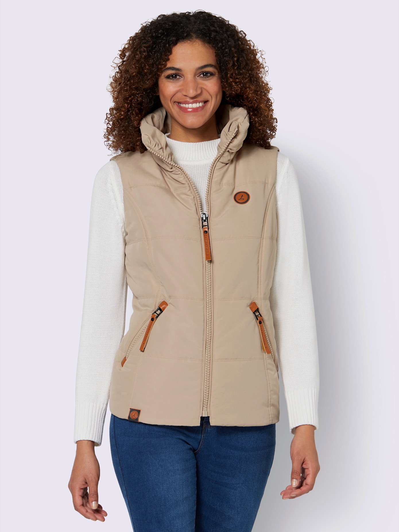 Gilet matelassé joli aspect contrasté