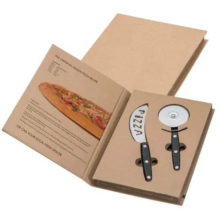 Macma 2-teiliges Pizzaset bestehend aus Pizzaroller und Pizzamesser