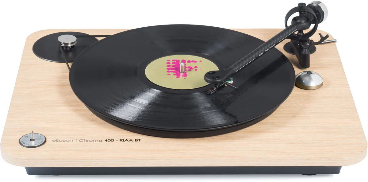 Elipson Chroma 400 RIAA BT Chêne clair Platines vinyle hi-fi