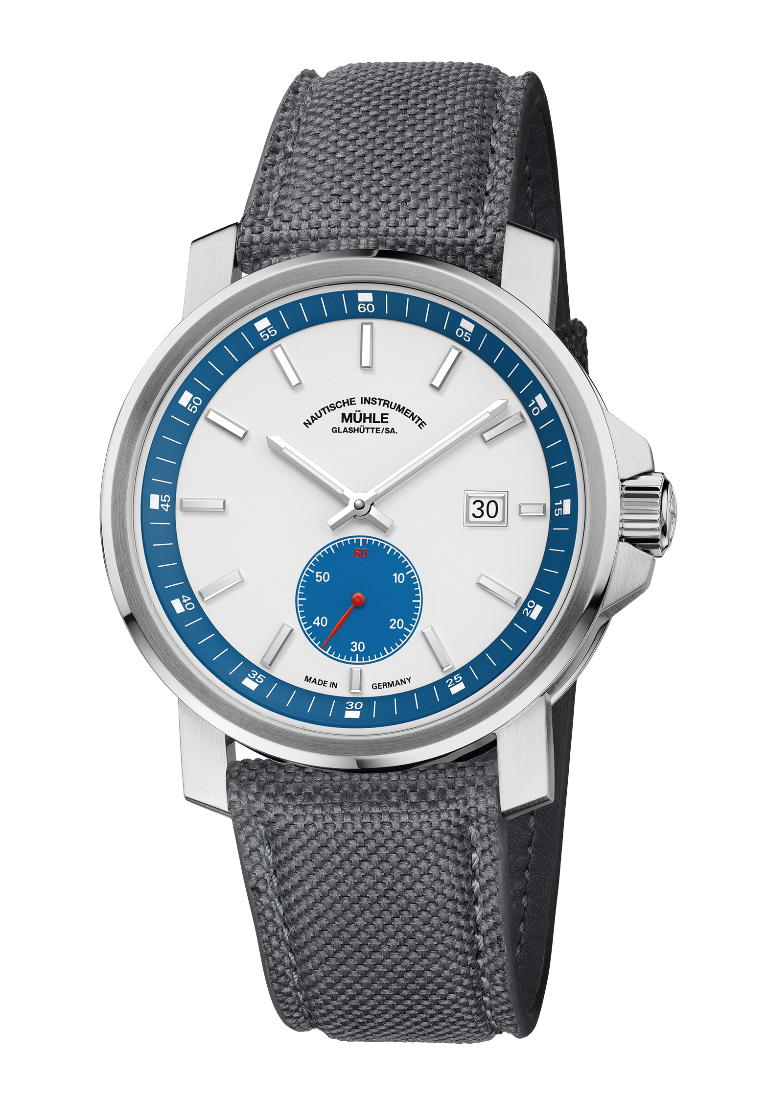 Mühle Glashütte 29er Big Kleine Sekunde Weiß M1-25-87-CB-V