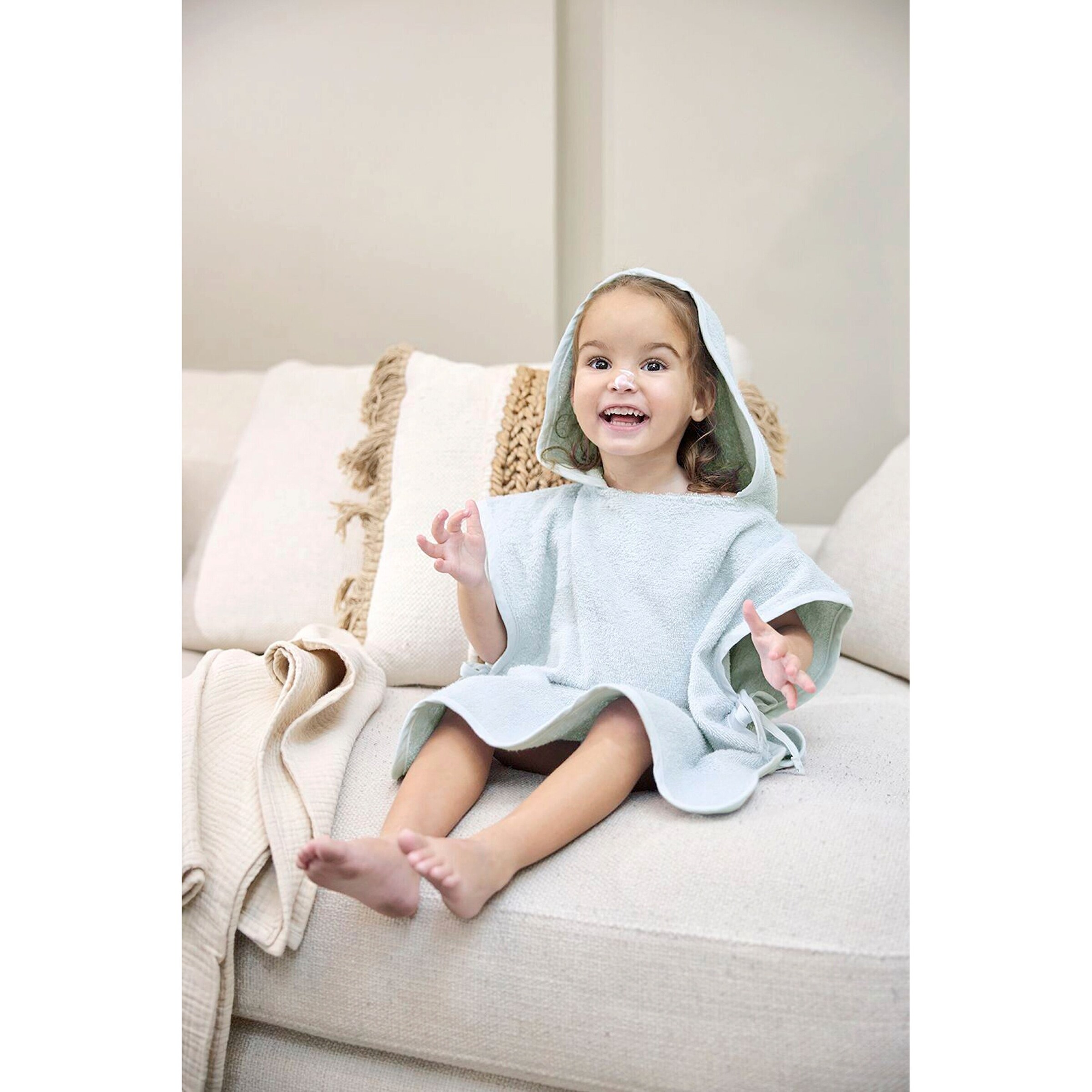 Meyco Baby Badeponcho grau