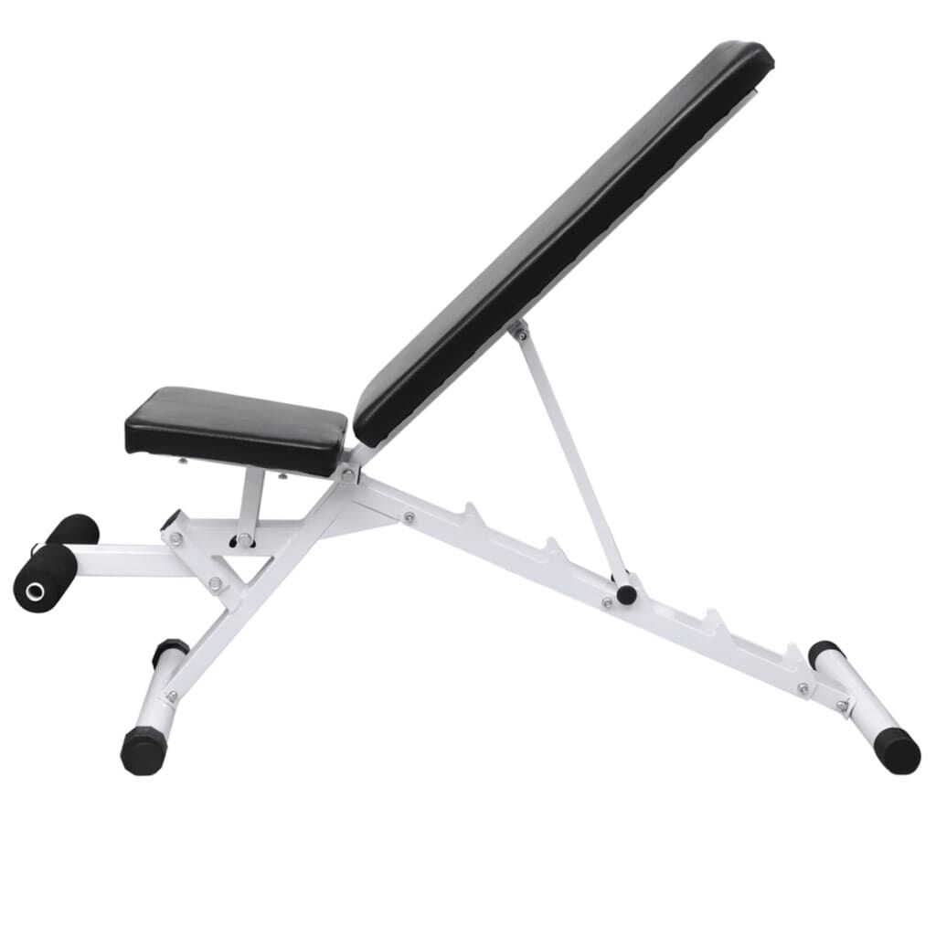 vidaXL Oefenbank met halterset, 30,5 kg
