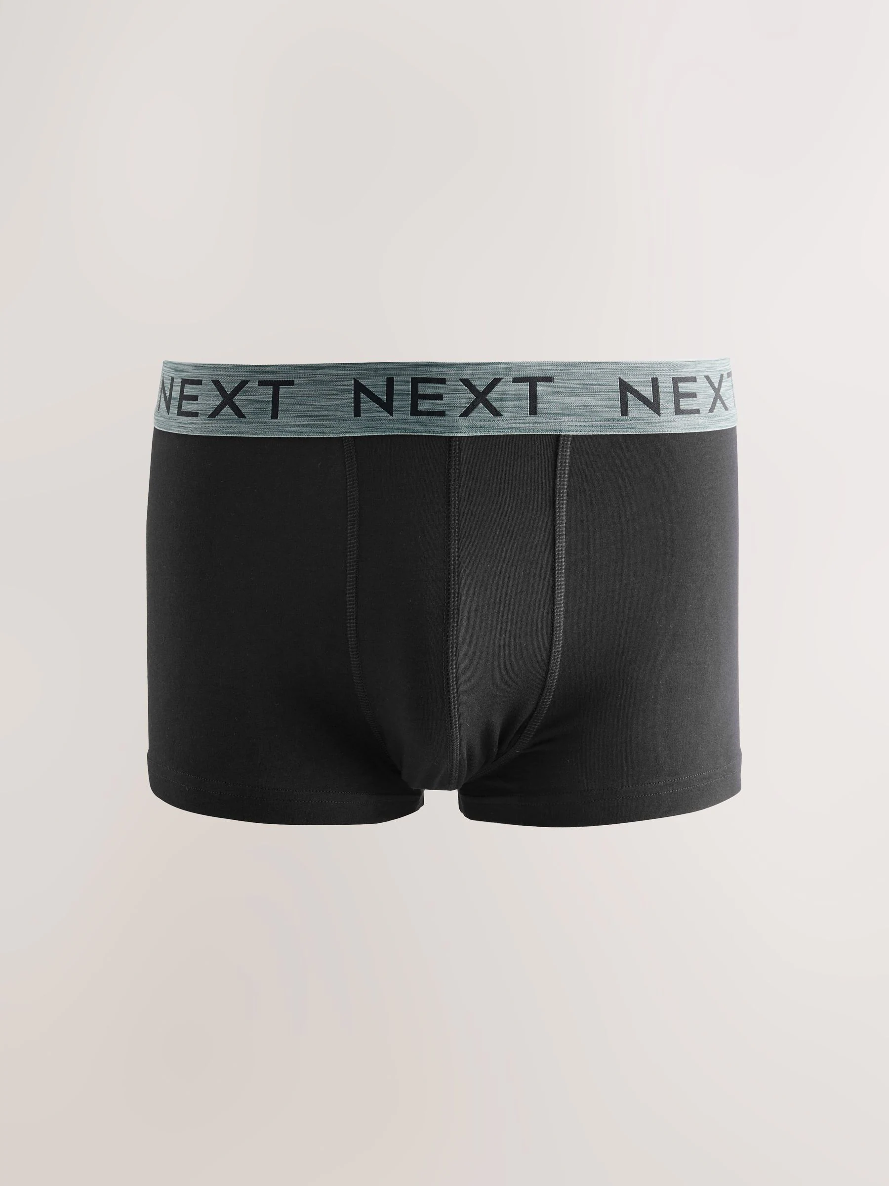 Zwart met gemêleerde tailleband - 5 Hipsterboxershorts