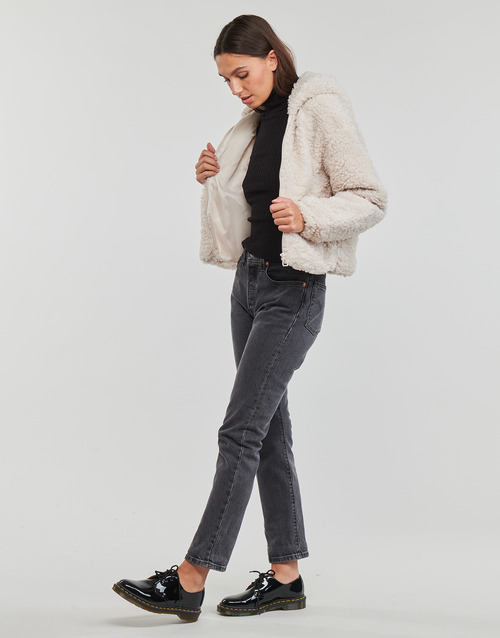 Only - ONLELLIE SHERPA HOODED JACKET CC  OTW - Beige