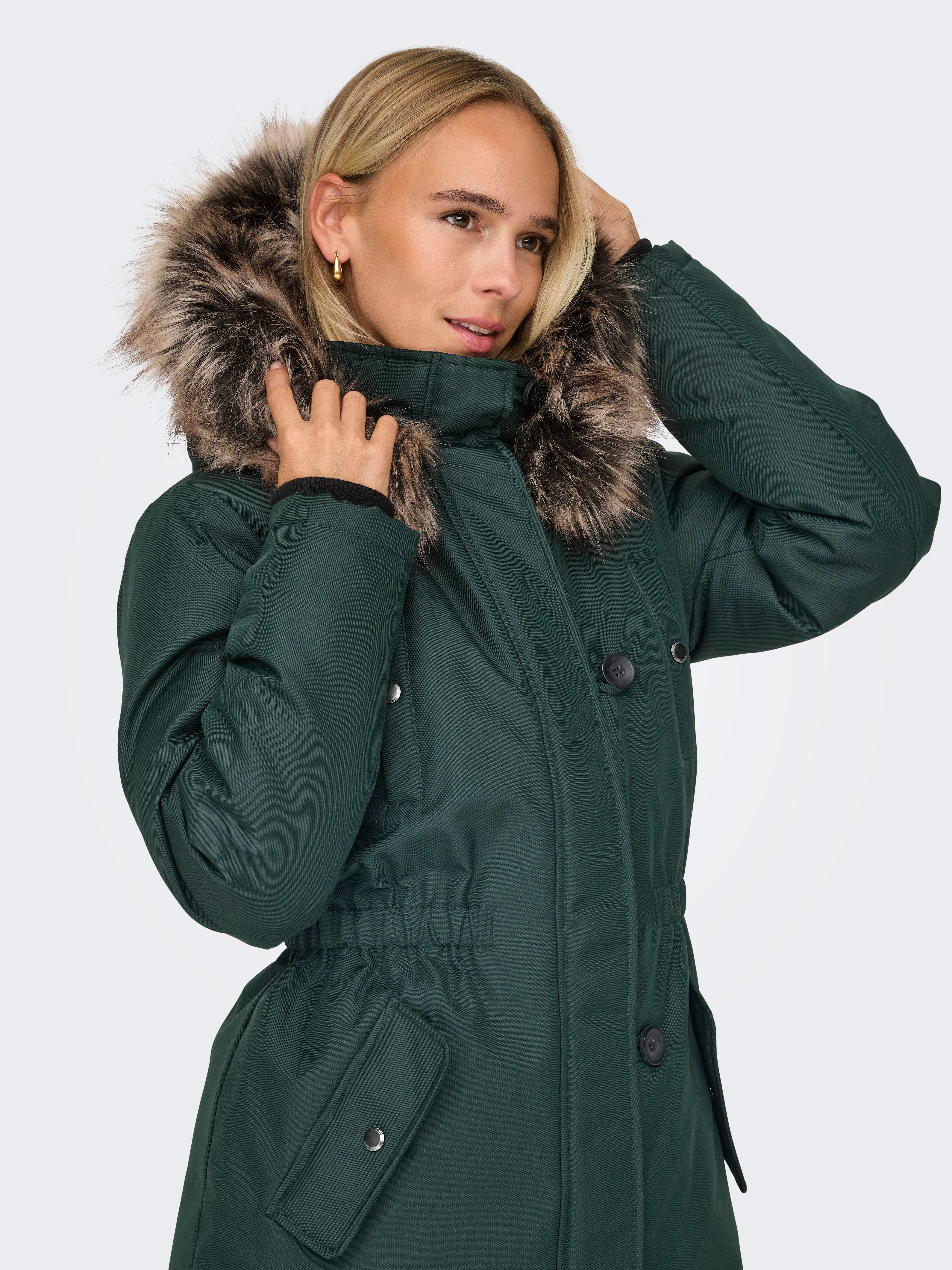 ONLIRIS Langer Parka Scarab