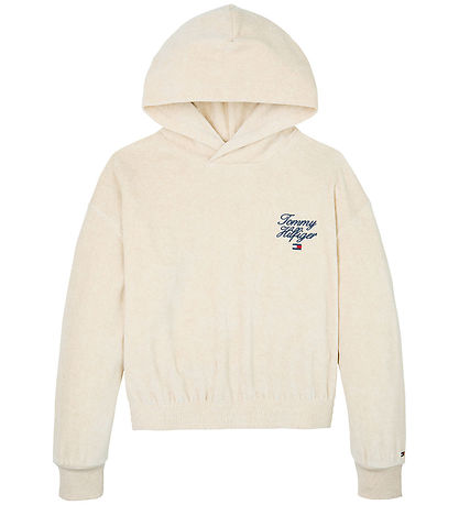Tommy Hilfiger H?ttetr?je - Velour - Script - HeatheRød Oat
