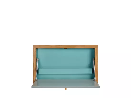 Brenta - Bureau mural contemporain - Turquoise
