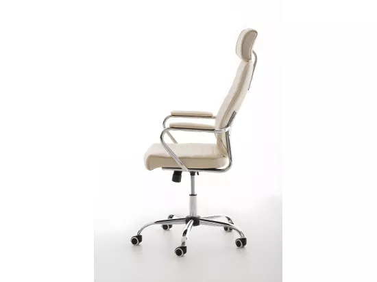 Fauteuil de bureau à crème 59 x 57 x 128 cm bur10004