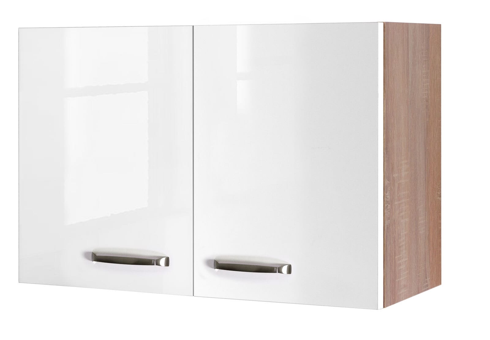 Oberschrank Valero Weiß Hochglanz/Sonoma Eiche NB ca. 80x54,8x32cm