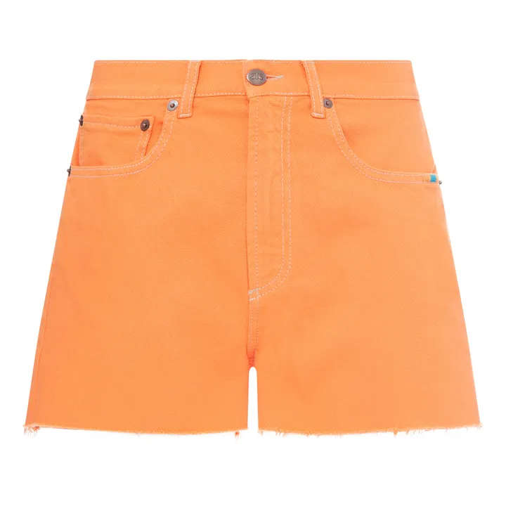 Alma Deia Short Denim Franges Coton Bio | Melon