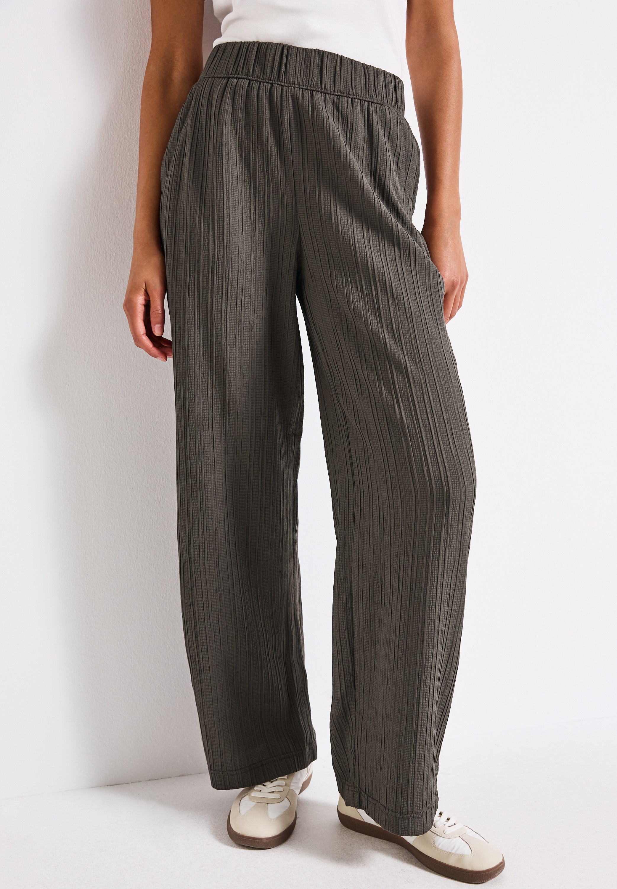 STREET ONE Stoffhose  Sommerhose mit elastischem Bund