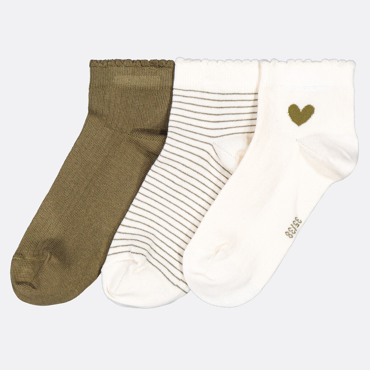 COLEÇÃO LA REDOUTE<br>Conjunto de 3 pares de meias