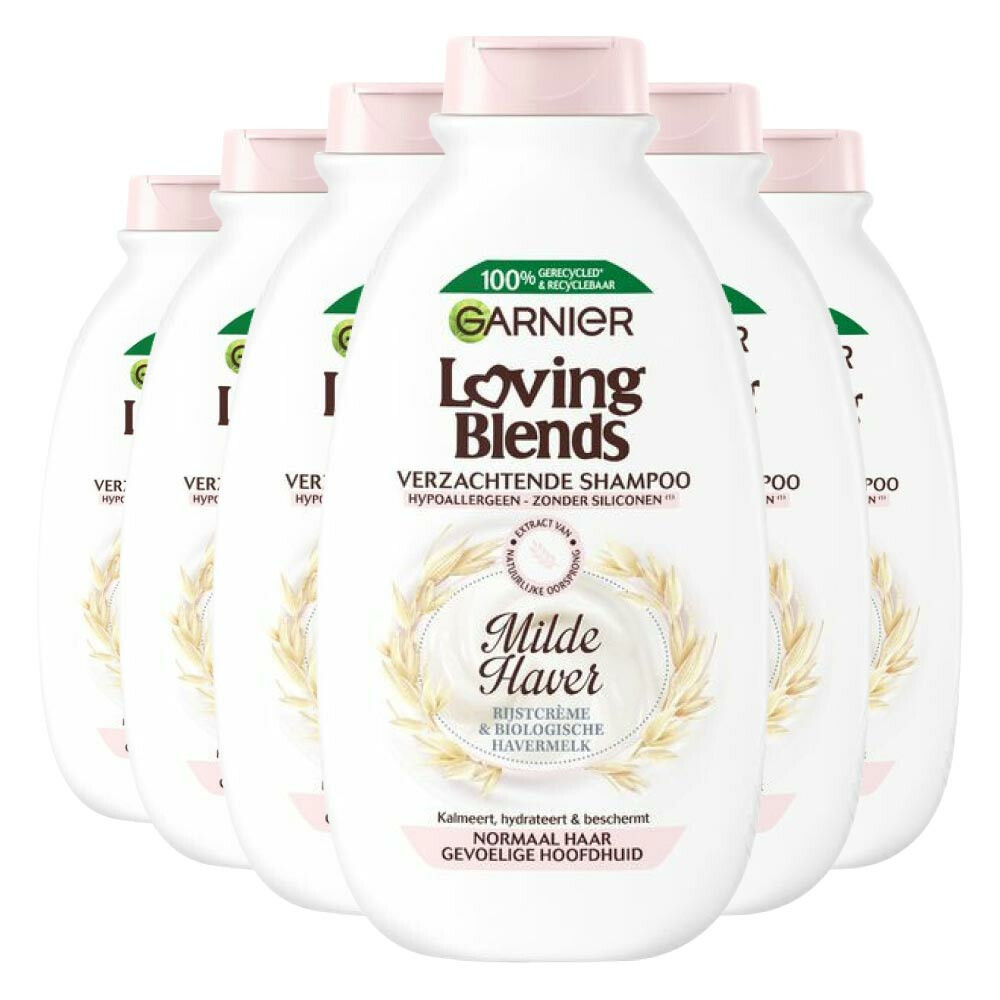 6x Garnier Loving Blends Milde Haver Shampoo300 ml