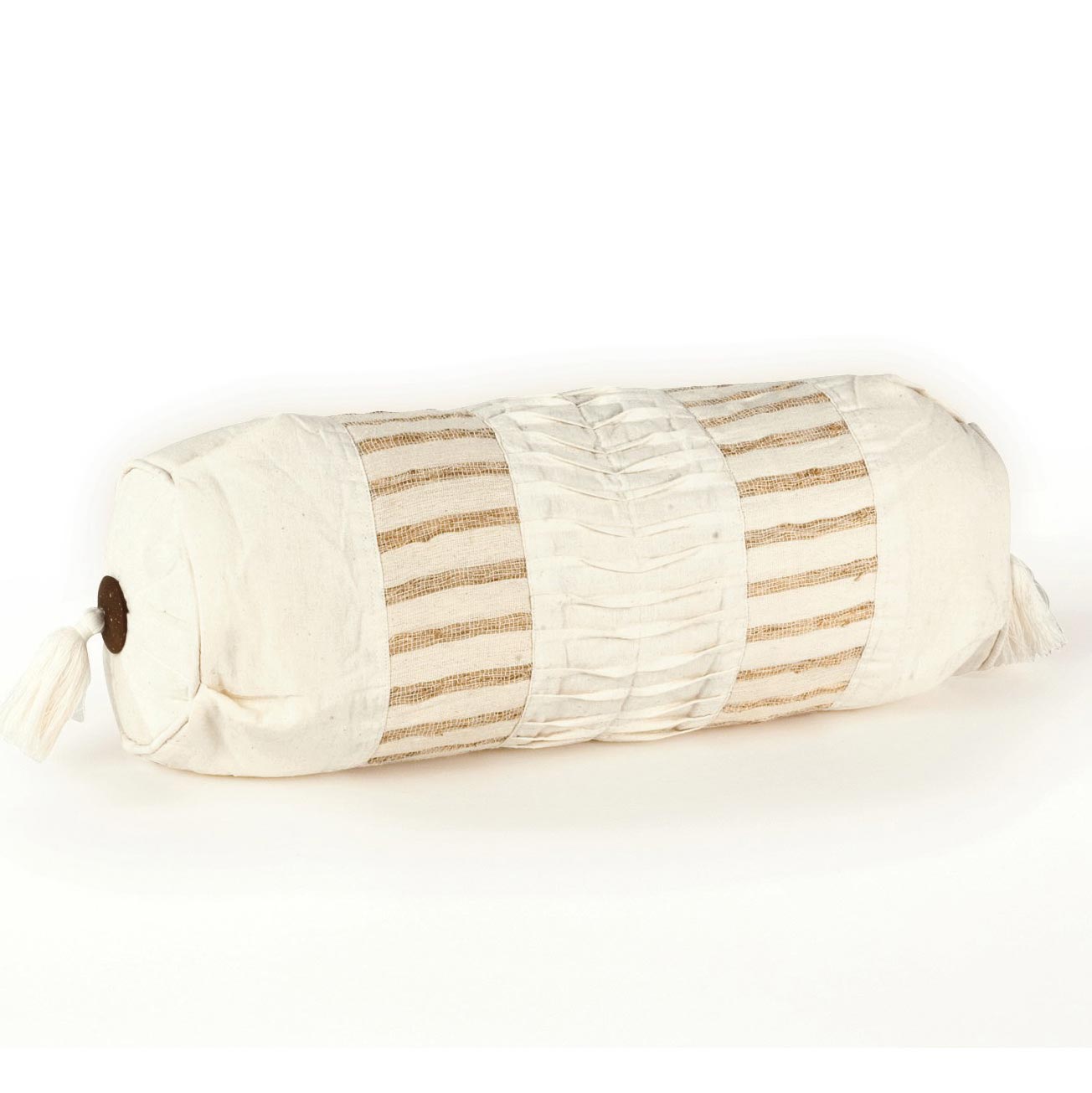 Kissenrolle, beige, B 50 cm, Ø 14 cm von fischer's lagerhaus