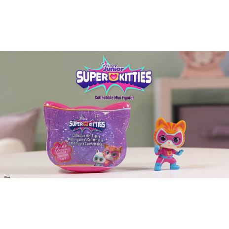 Disney Junior SuperKitties figur 4-5,5 cm - flere varianter - assorteret