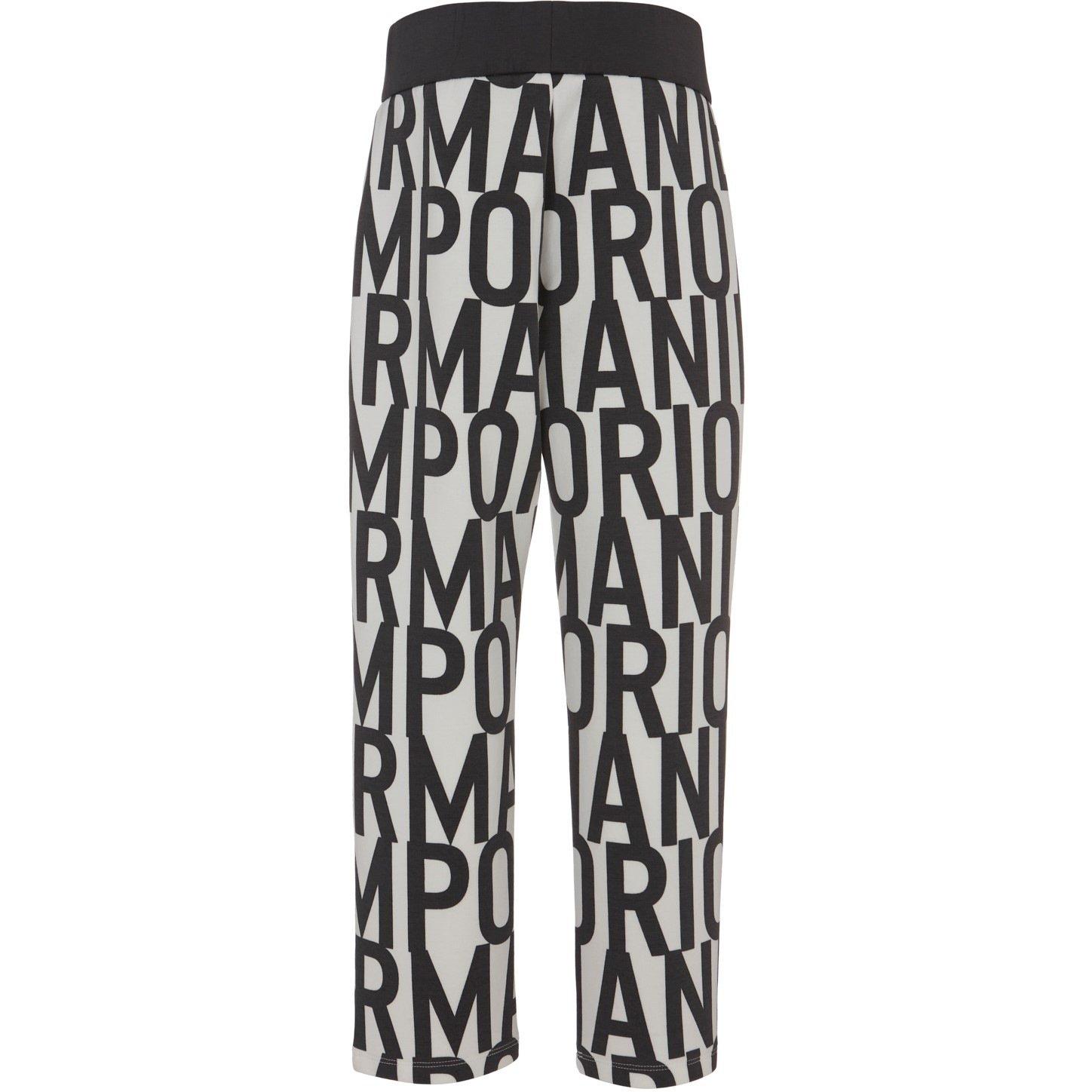 Emporio Armani All Over Logo Jogging Bottoms Juniors