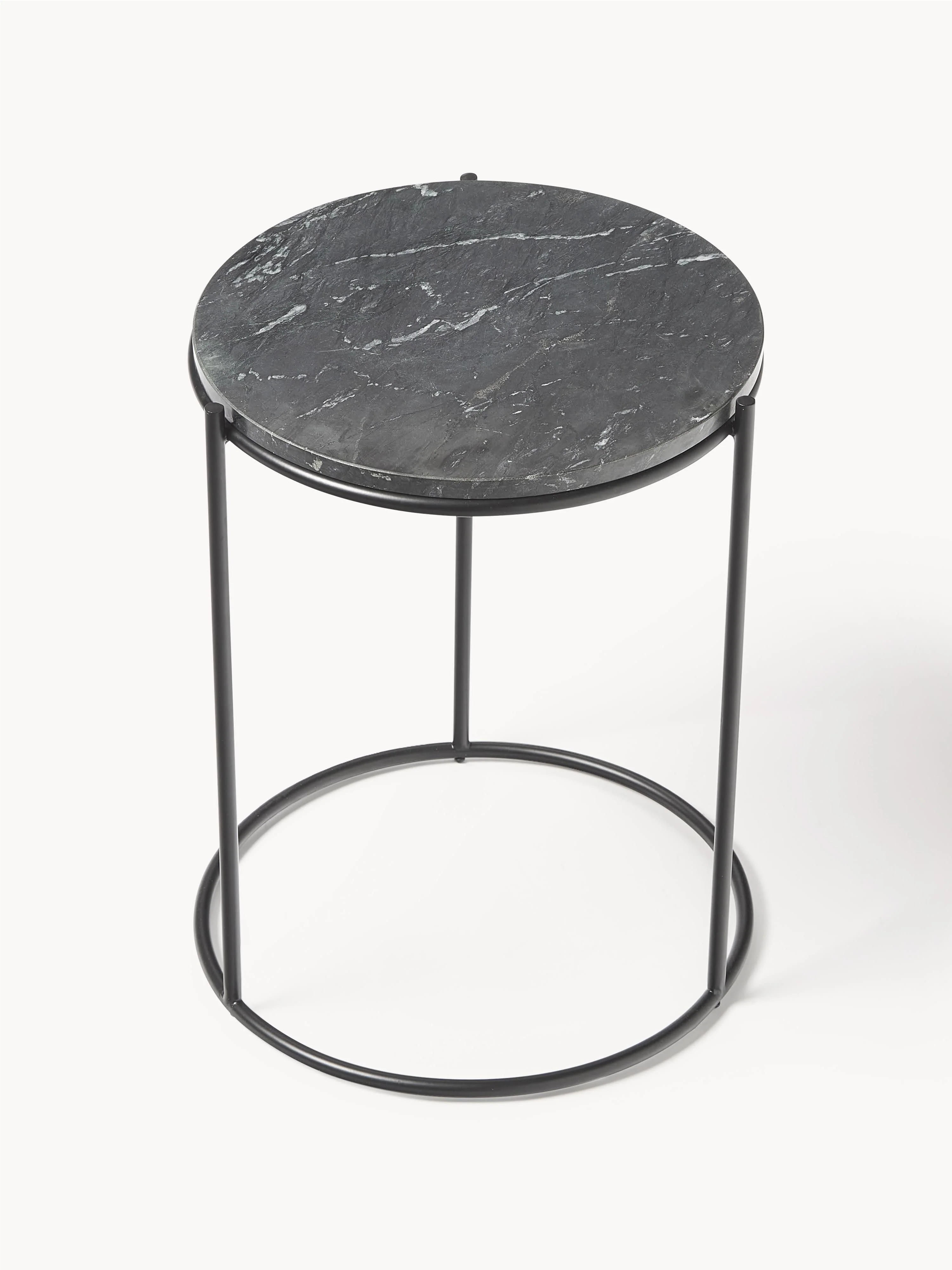 Ronde marmeren bijzettafel Ella