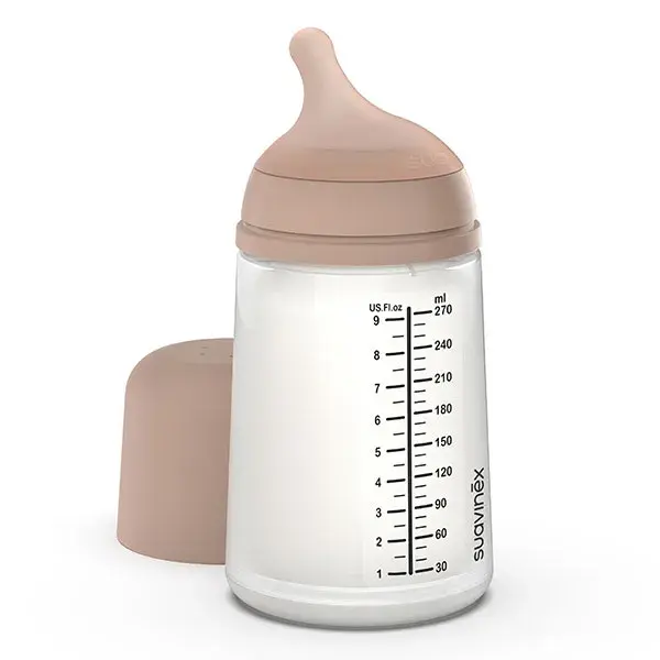 Mamadeira anticólica Suavinex Zerø.Zerø - Fluxo Médio / M Médio - 270ml