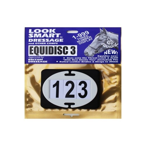 Disco de numeração Equidisc 3 para competições equestres
