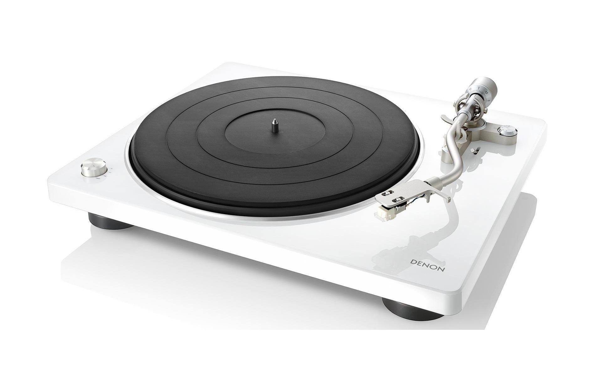 Plattenspieler DP-400 Weiss<br>Hi-Fi Plattenspieler mit automatischer Geschwindigkeitsregelung für präzise Klangreproduktion