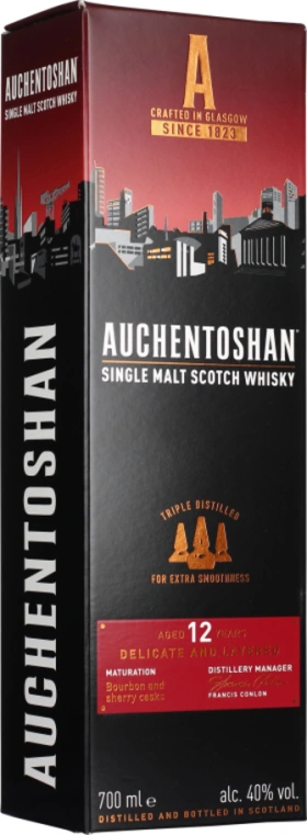 AUCHENTOSHAN 12 YEARS SINGLE MALT 70CL