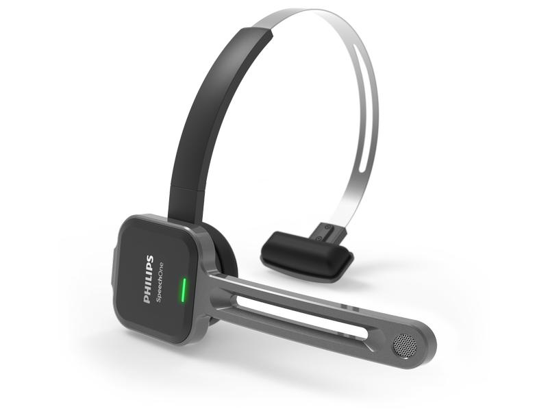 Philips Headset SpeechOne Integrator PSM6300 Professionelles Diktier-Headset mit Dockingstation und Statuslicht