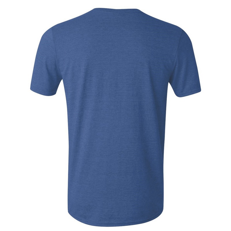 Camiseta básica de manga curta macia, 100% algodão grosso, Gildan