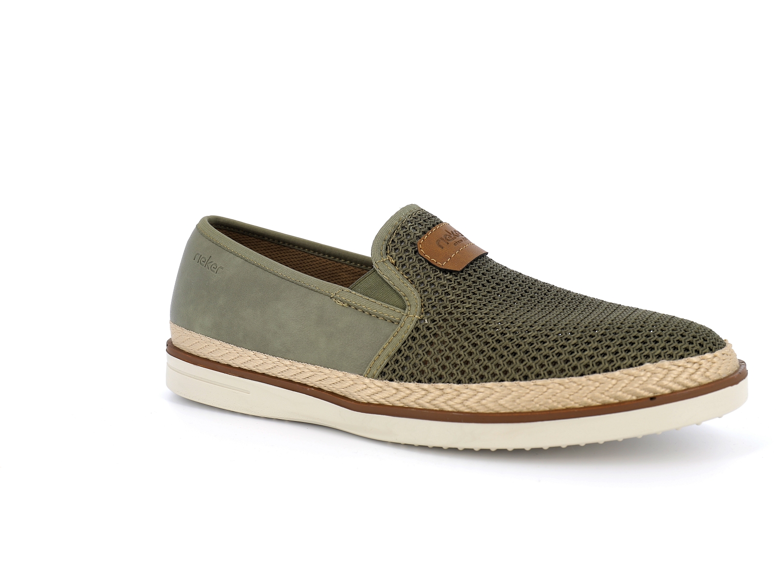 Rieker-B2366 Matières combinées Kaki