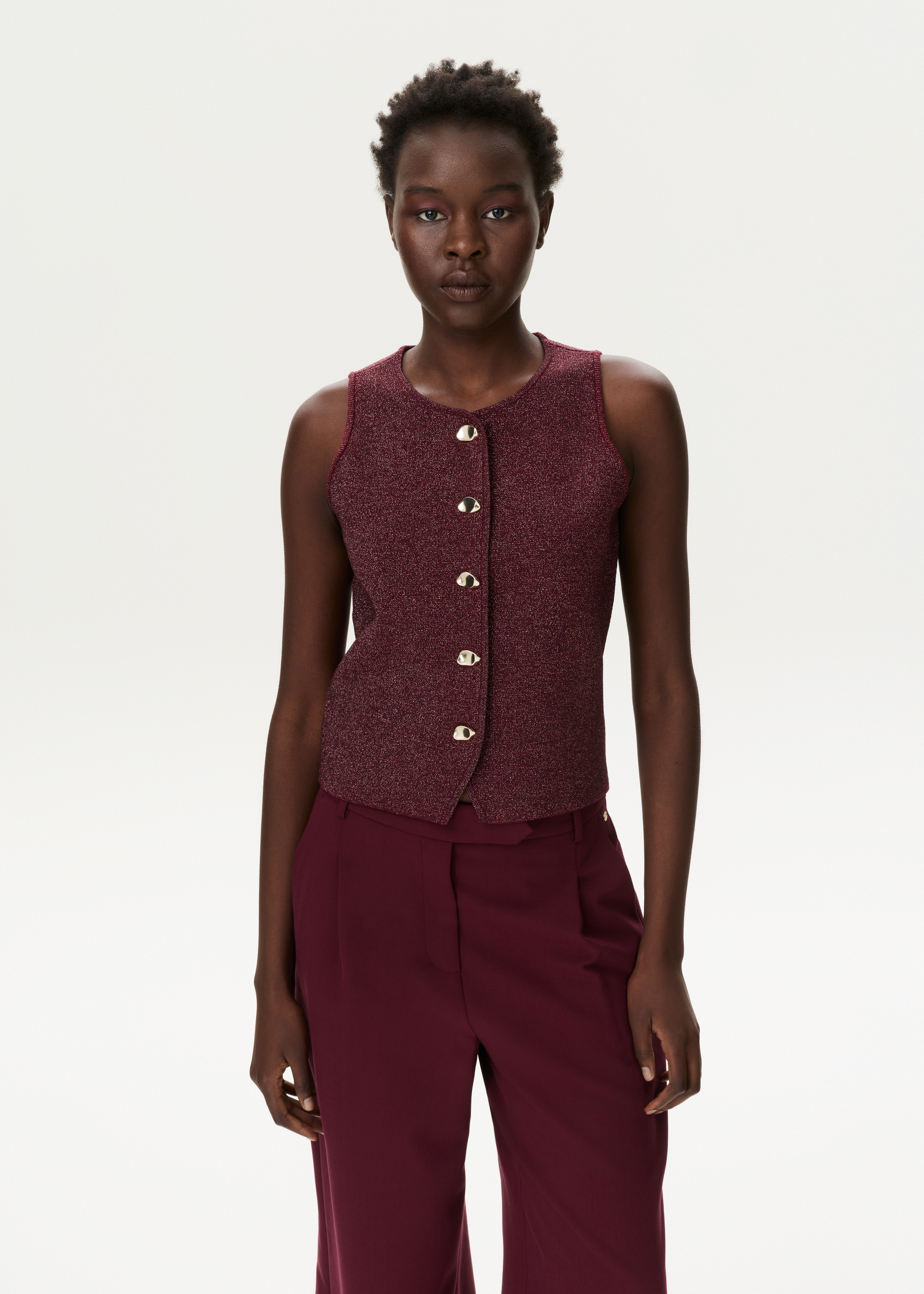 Gilet met lurex