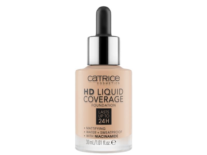 Catrice Foundation HD Liquid Coverage Sand Beige Leichtes Make-up mit hoher Deckkraft für einen langanhaltend ebenmässigen Teint
