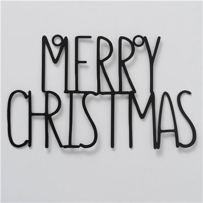 Panneau en métal Merry Christmas