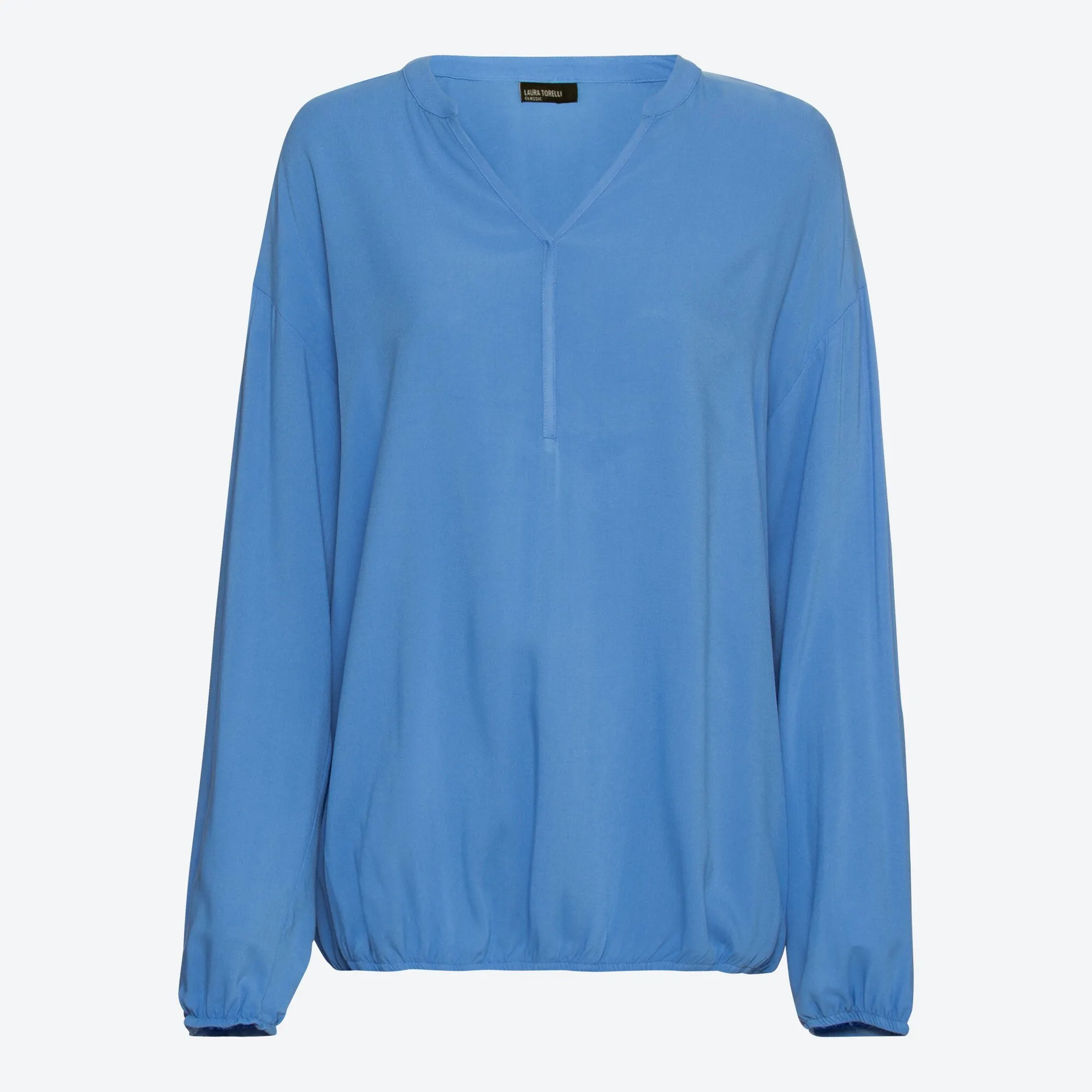 Damen-Bluse mit elastischem Saum