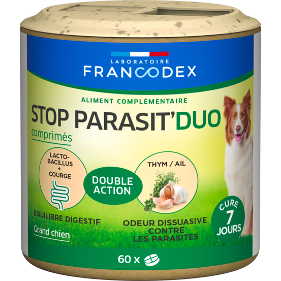 Stop parasit'duo x60 comprimés pour grand chien