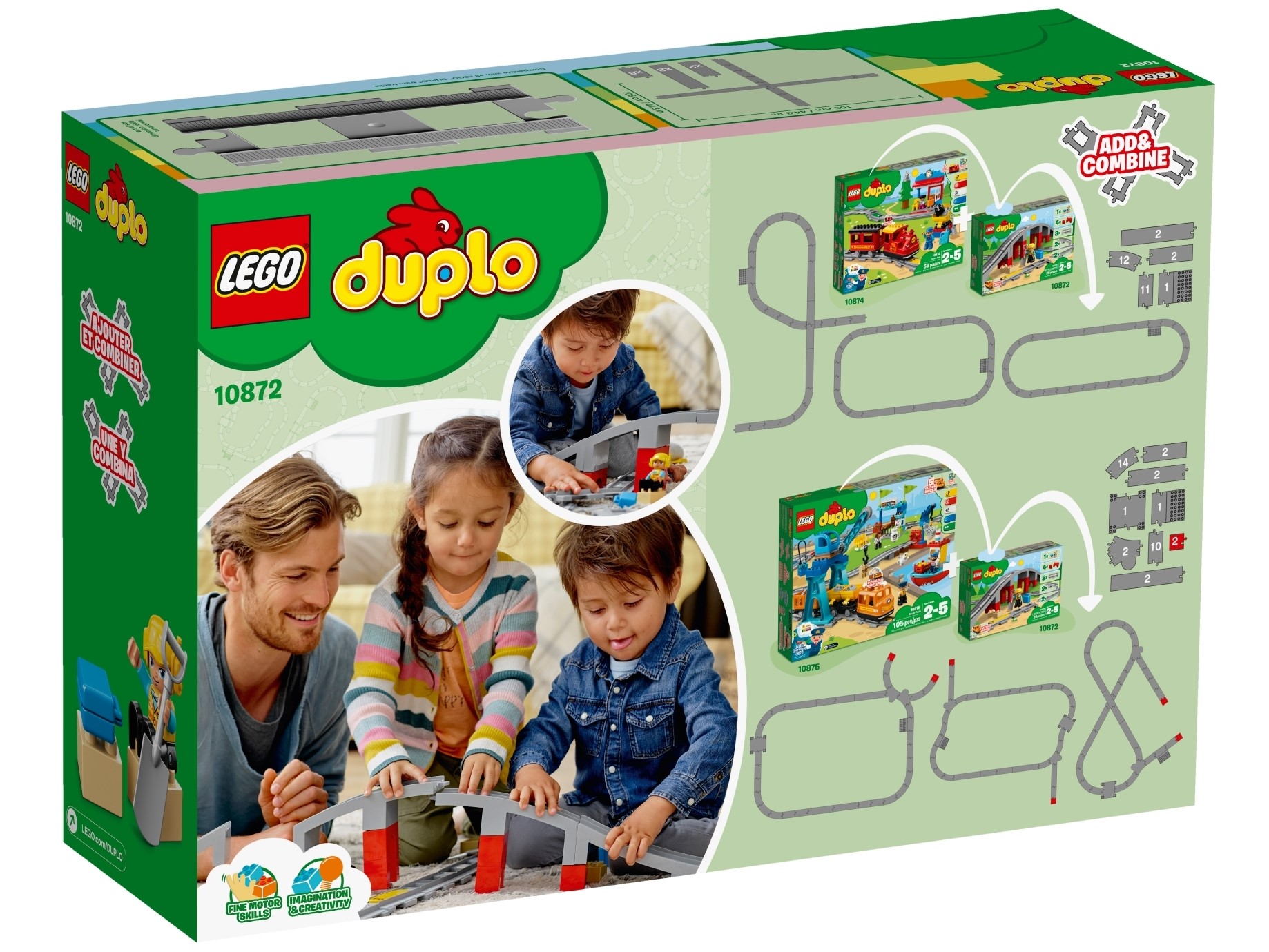 Os trilhos e a ponte do trem 10872