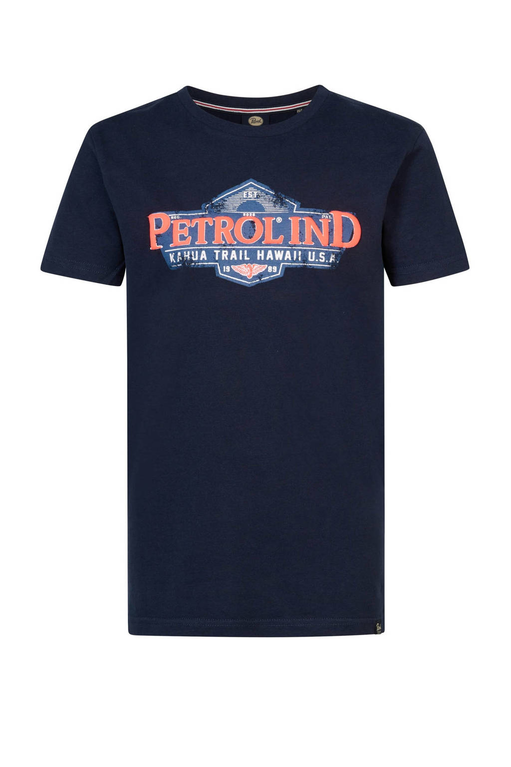 Petrol Industries T-shirt met logo donkerblauw