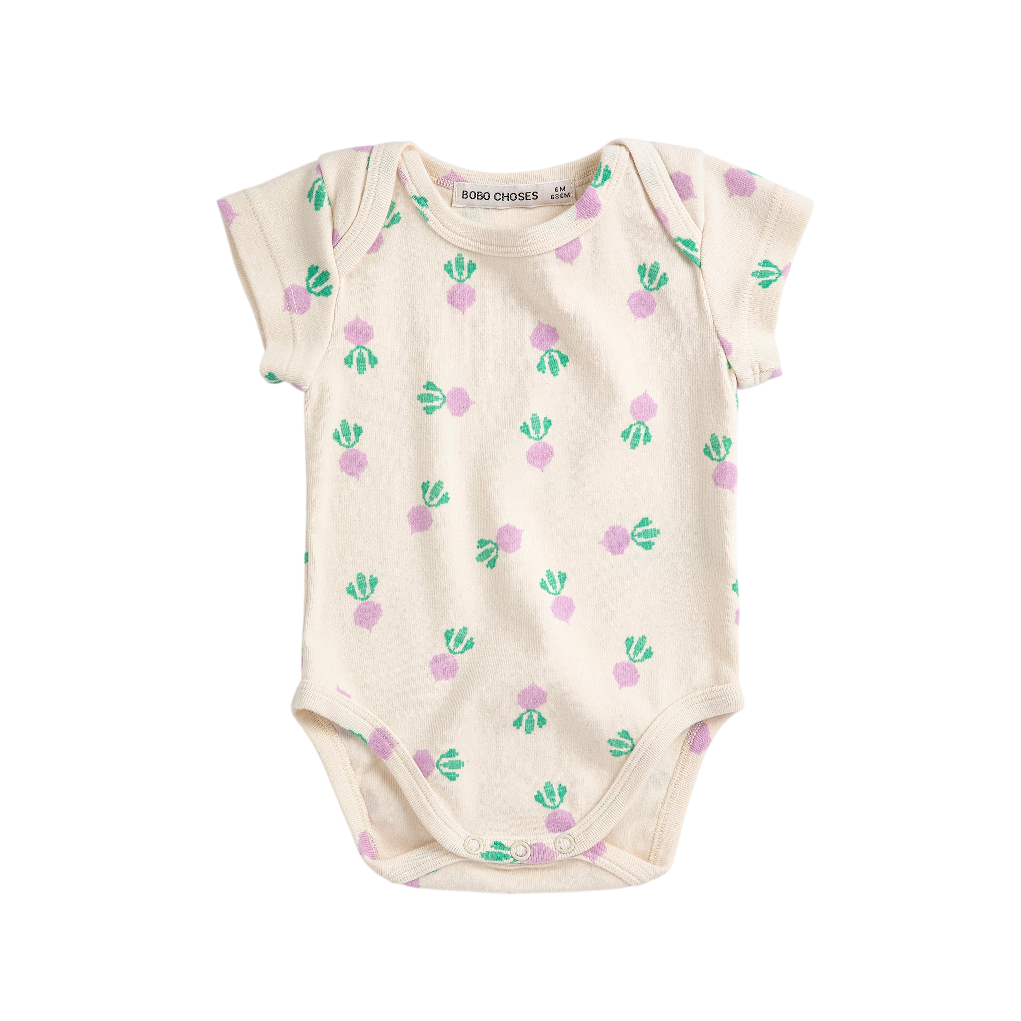 Baby Body Pixel Sugar Beet White