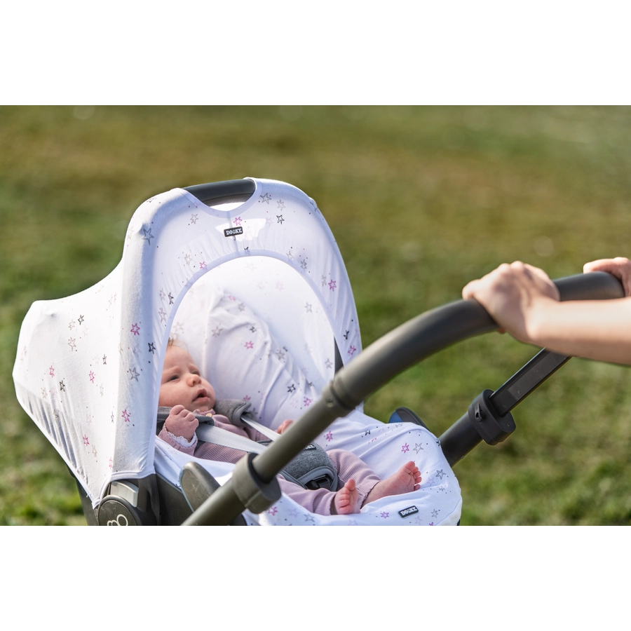 DOOKY Sonnenverdeck für Babyschalen Twinkle Stars