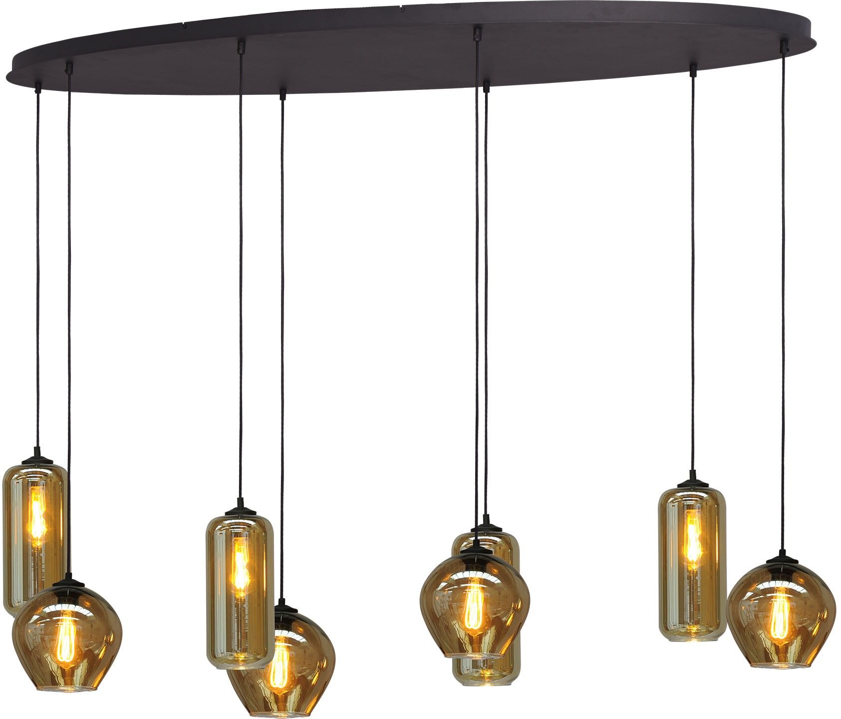 Hanglamp 2264-05-160-60-8-35 Quinto Smoke B160 x D60 cm