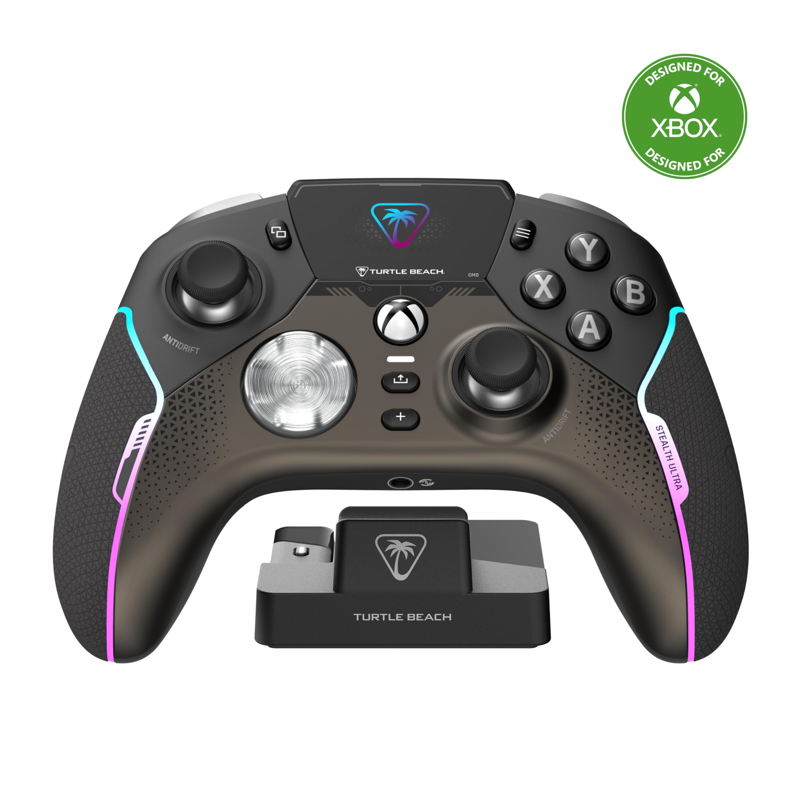 Turtle Beach Stealth Ultra Sans fil Haute Performance avec Station de Charge Rapide, Butée de gâchette réglables et Ecran de Commande pour Xbox Series X|S, Xbox One & PC [Licence officielle pour Xbox]