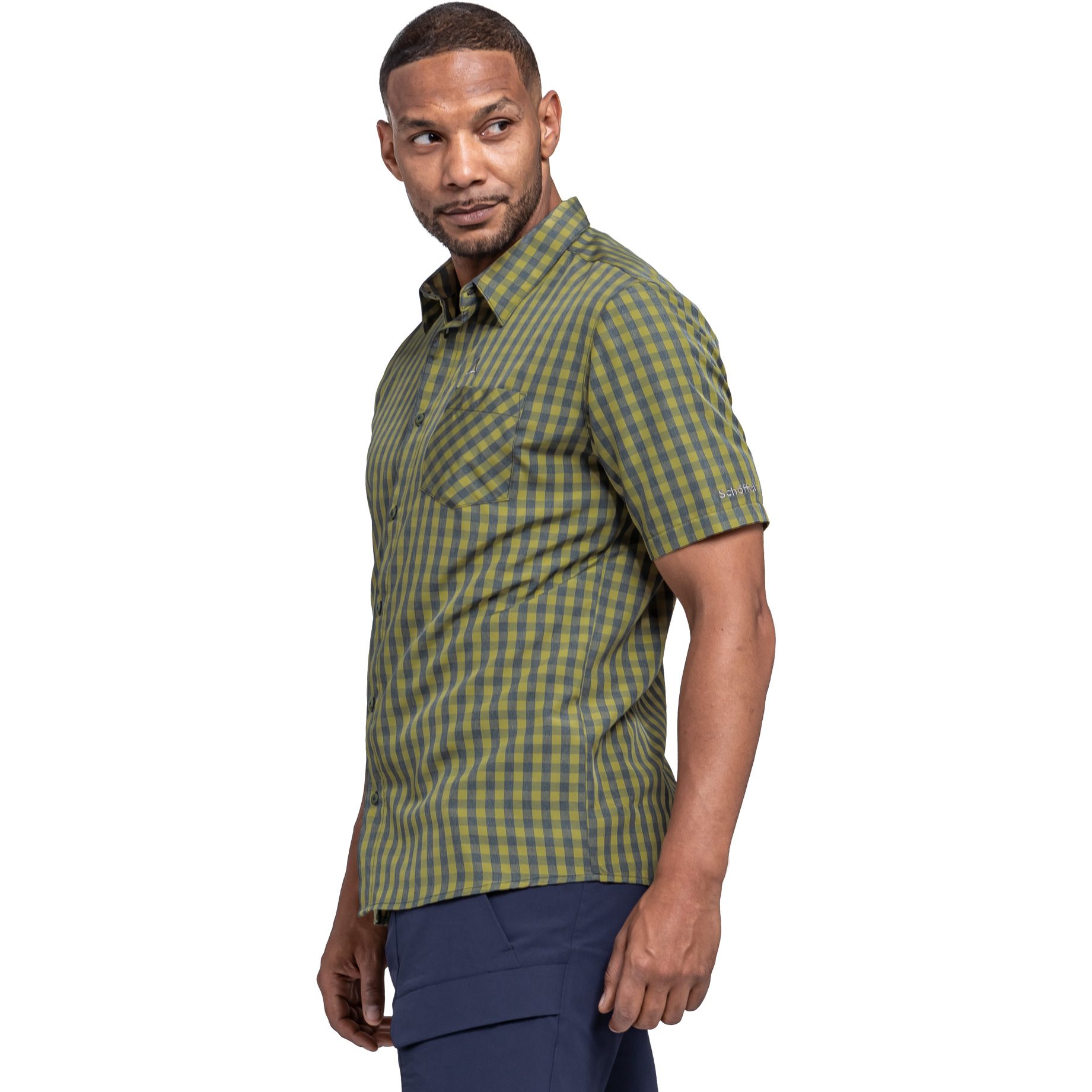 Schöffel Dalfoss Kurzarmhemd Herren solid olive
