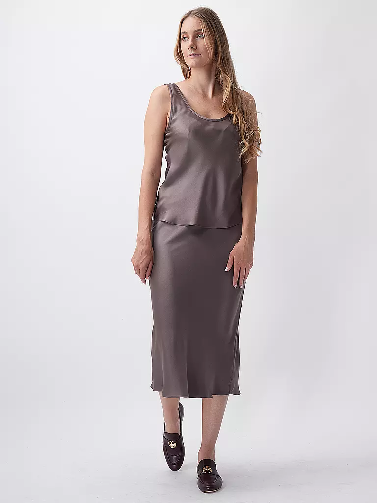 ANINE BING Seidentop LEA braun