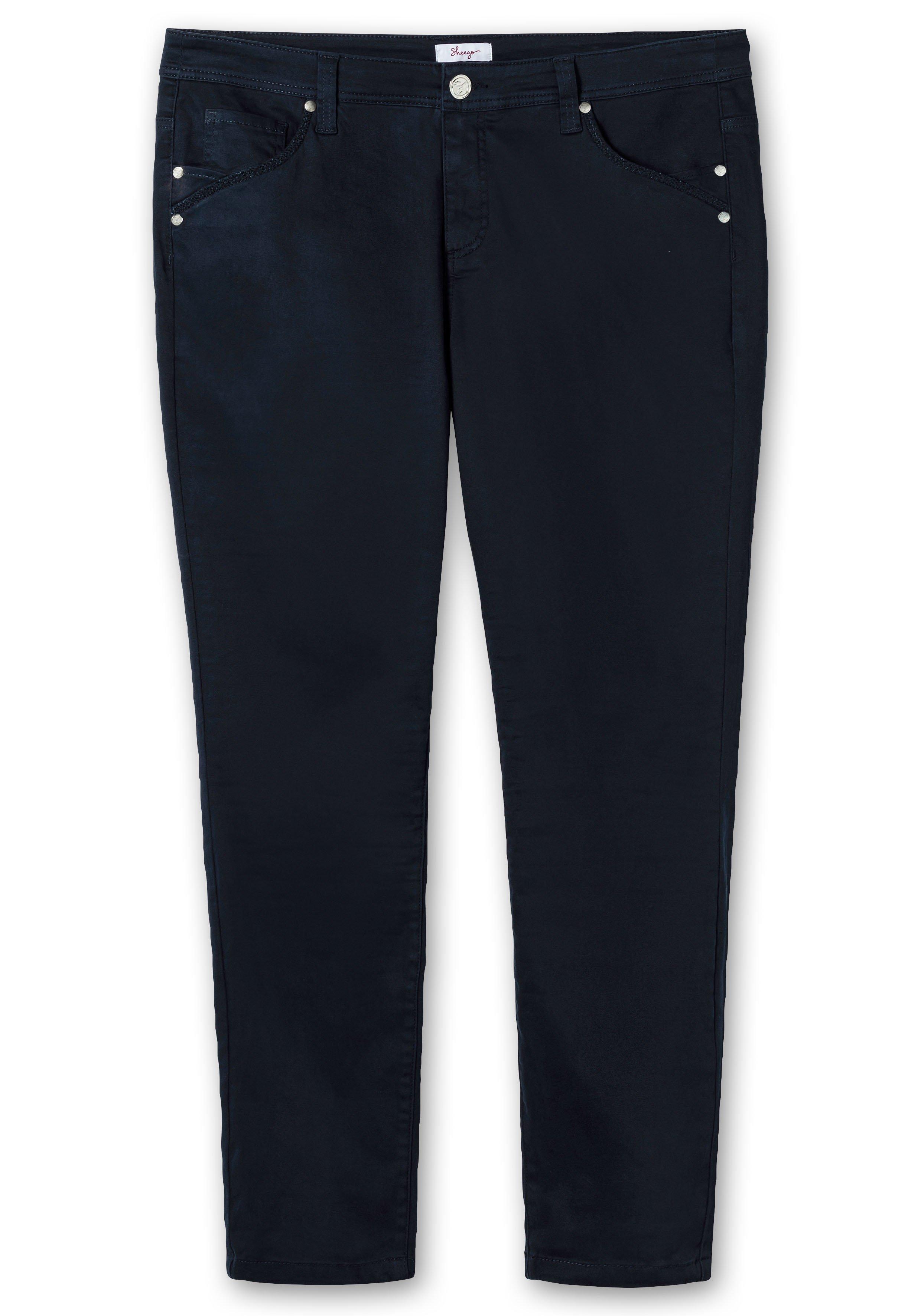 Extraschmale Twillhose in Curvy-Schnitt SUSANNE