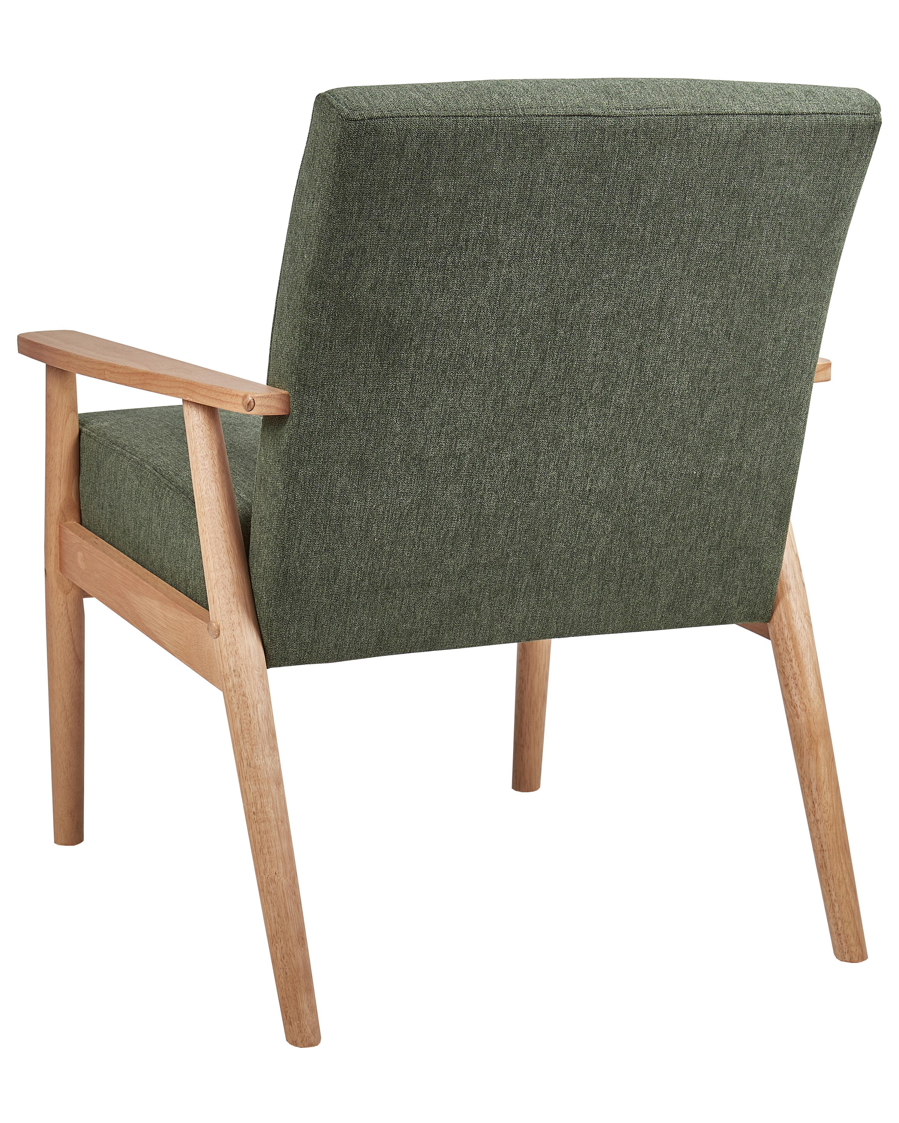 Fauteuil ESRUM Stof Lichtbruin/groen