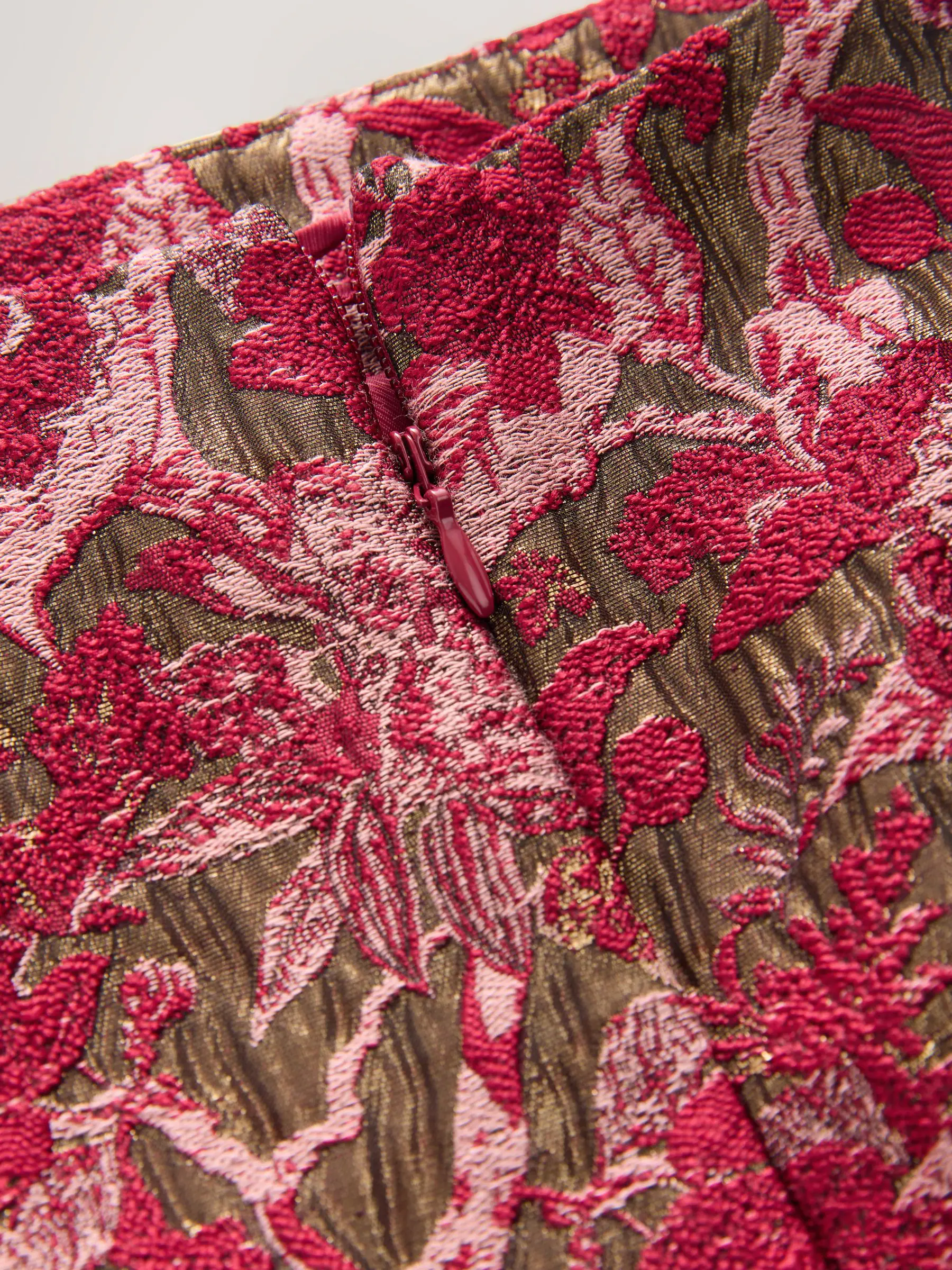 Rood - Jacquard kokerrok