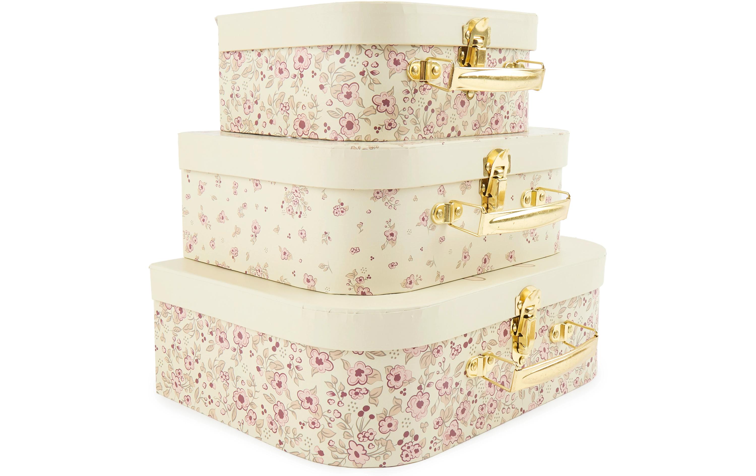 Spielzeugkoffer Ella vintage flowers 3er SetKofferset zum Aufbewahren von Spielzeugen