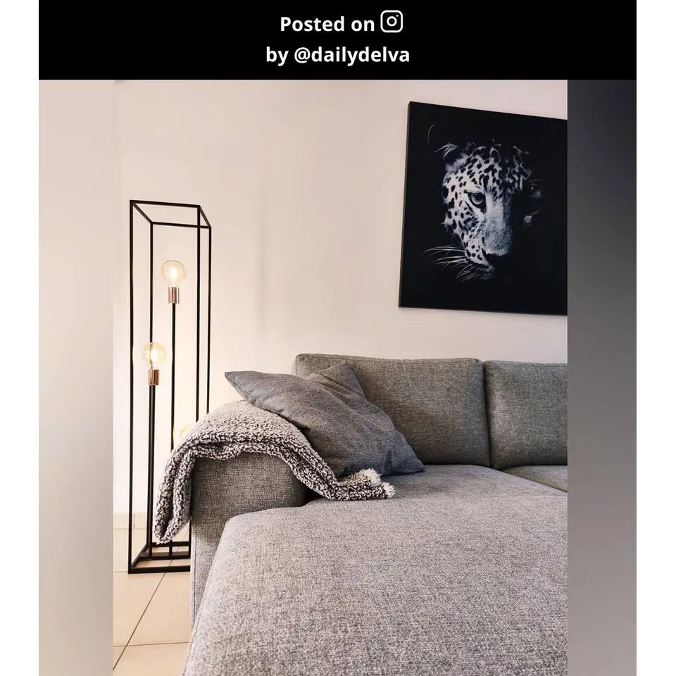 Lucide ARTHUR Vloerlamp - Zwart