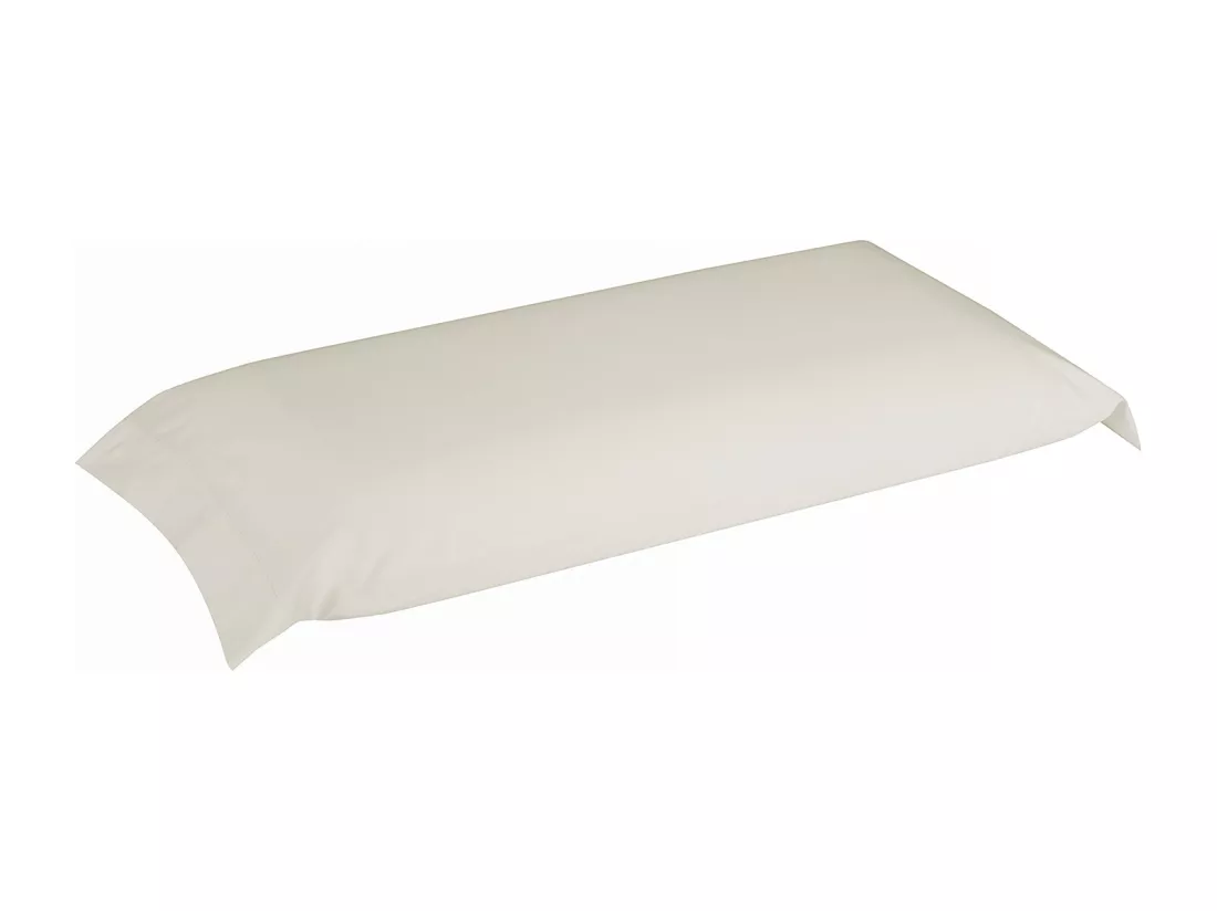 Taie d'oreiller 100 % coton 140 fils respirante Beige